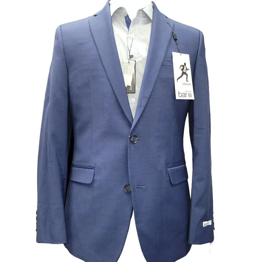 Bar III Slim Fit Active Stretch Jacket. Size 40R. NWT $425